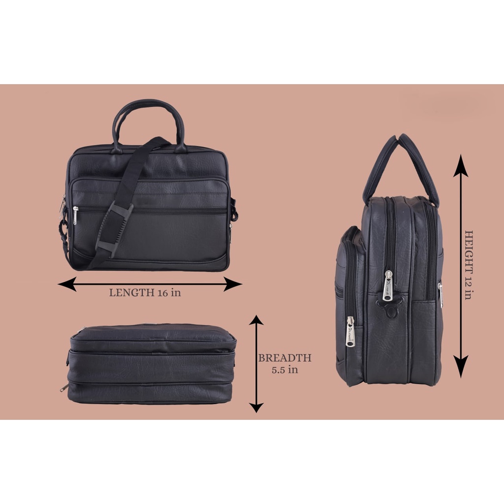 Unisex Messenger Bag Leptop Bag Black Shopee India