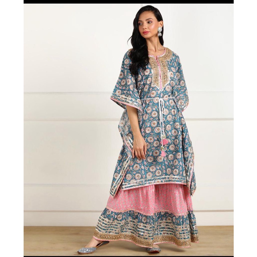 kaftan dress shopee