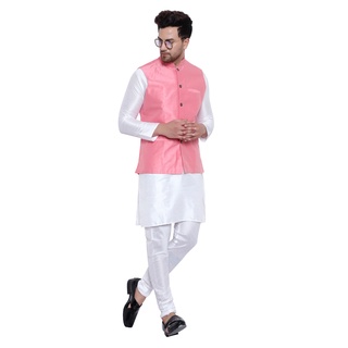 kurta pajama with nehru coat