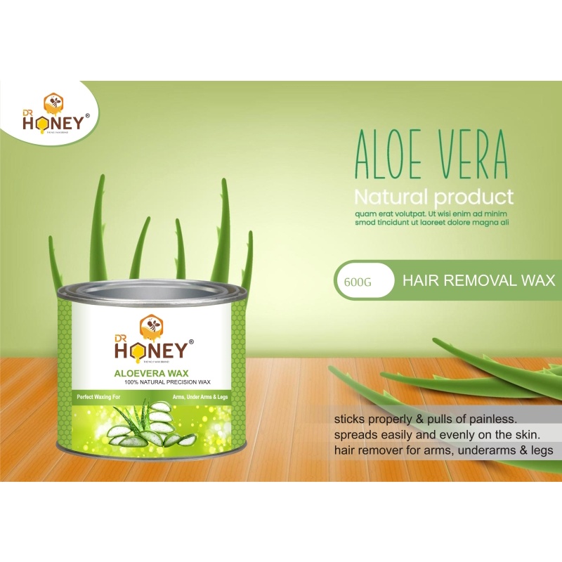 DR.HONEY aloe Vera wax 598.23 gram soft wax waxing For under arms