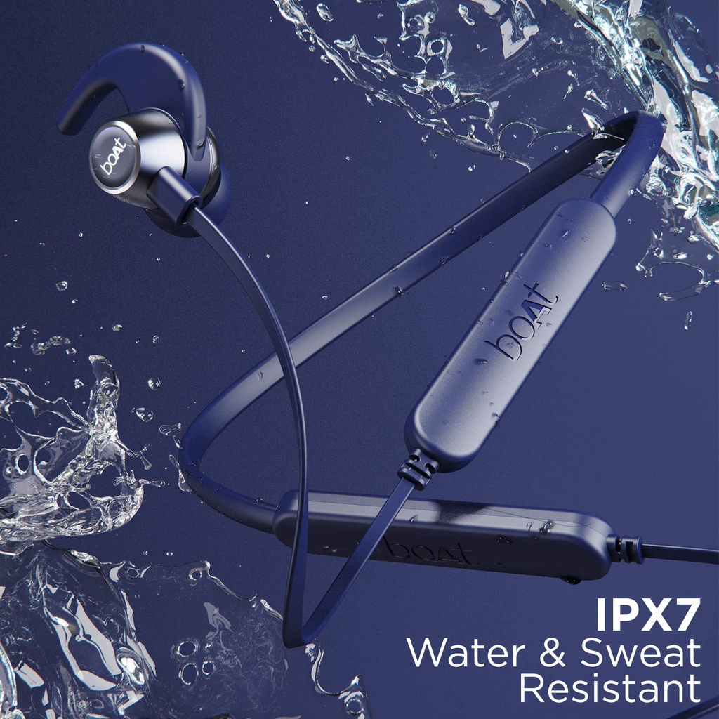 boAt Rockerz 255F Pro with Fast Charging Bluetooth Headset (Navy Blue