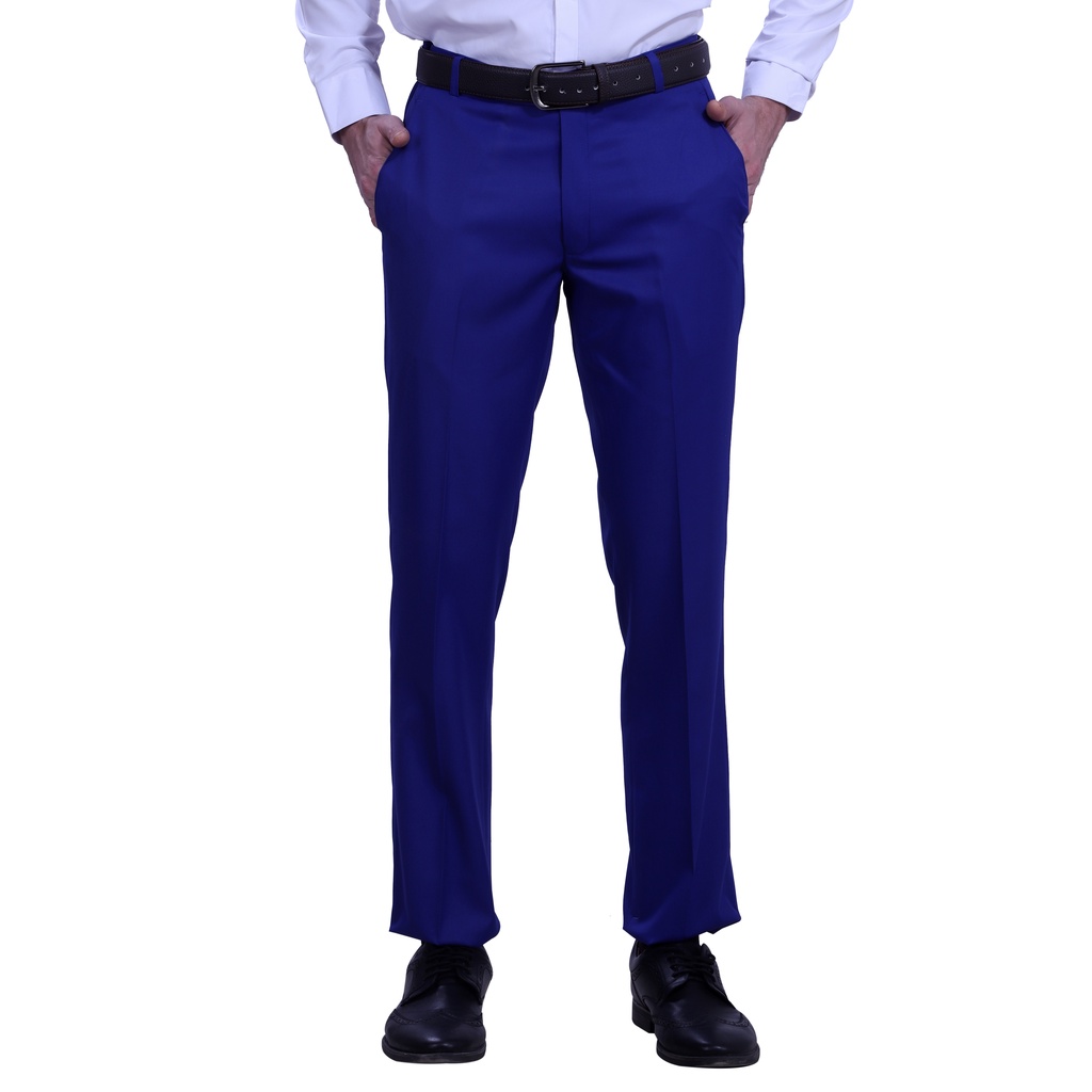 TOUCH FITT Trendy Regular Fit Men Cotton Blend Pant / Trousers ( Royal ...
