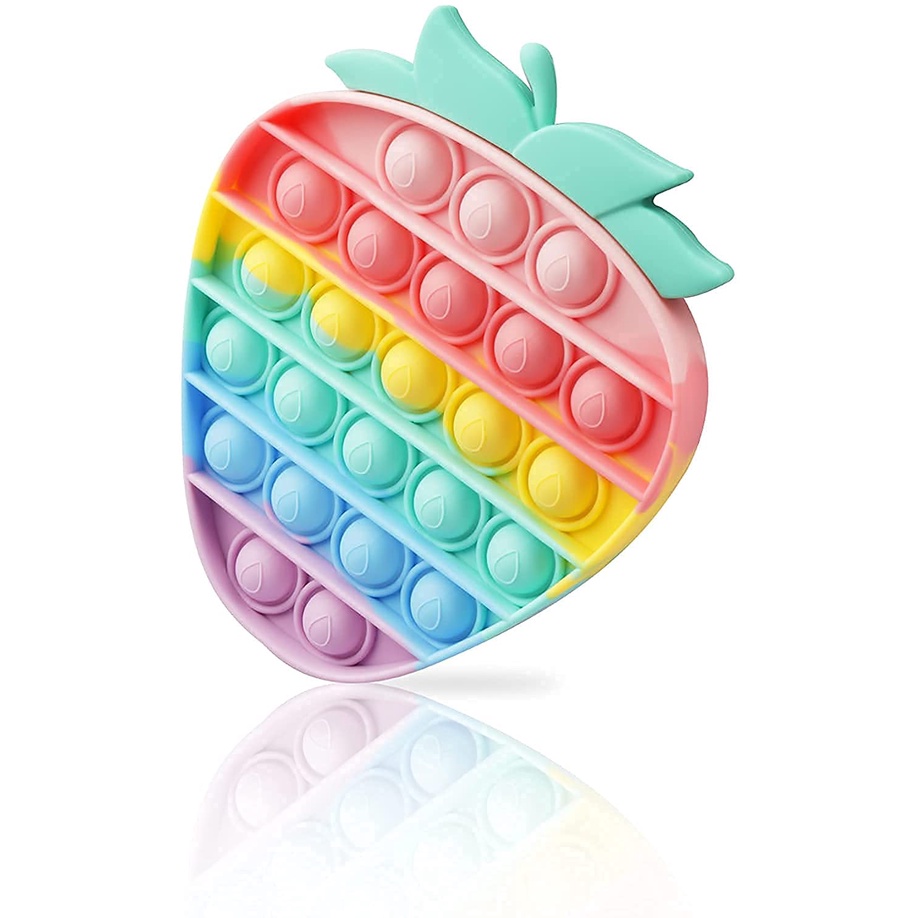 Pop It Fidget Sensory Toy Set (Strawberry) Shopee India