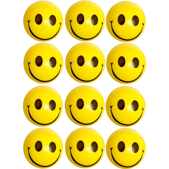 ifrazon Smiley Face Emoji (yellow and black color) Smily ball - 6.5 cm ...