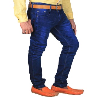 lzard regular men blue jeans