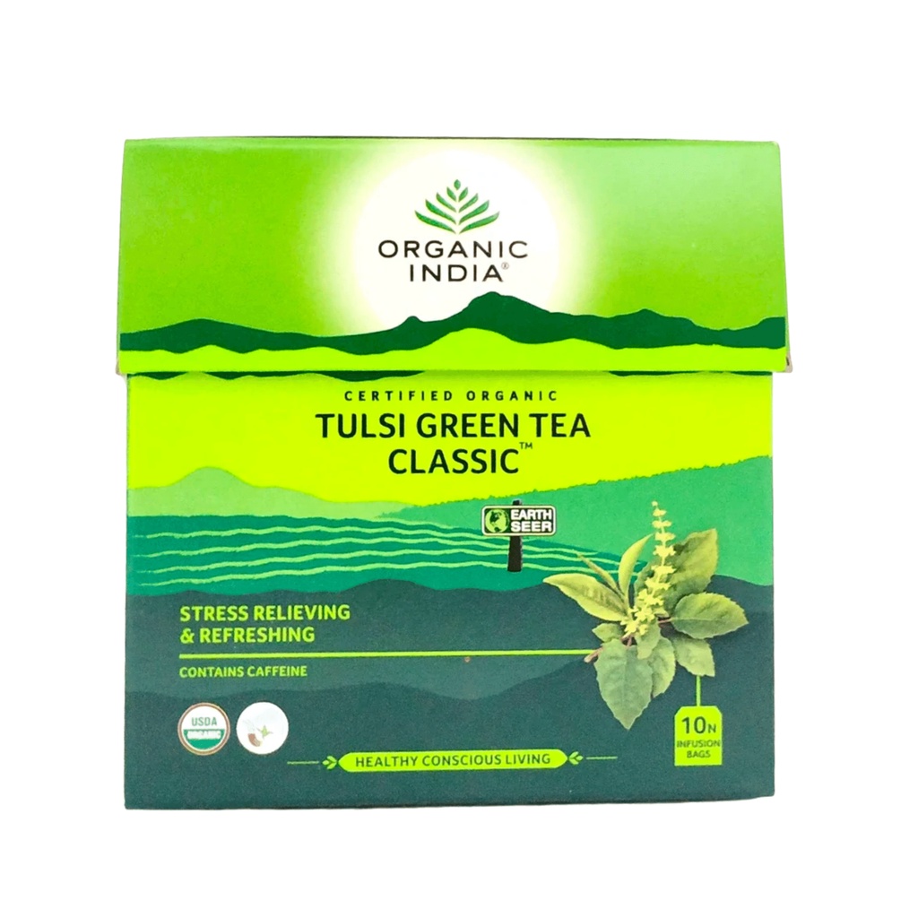 ORGANIC INDIA TEA BAG 1ON TULSI GREEN CLASSIC