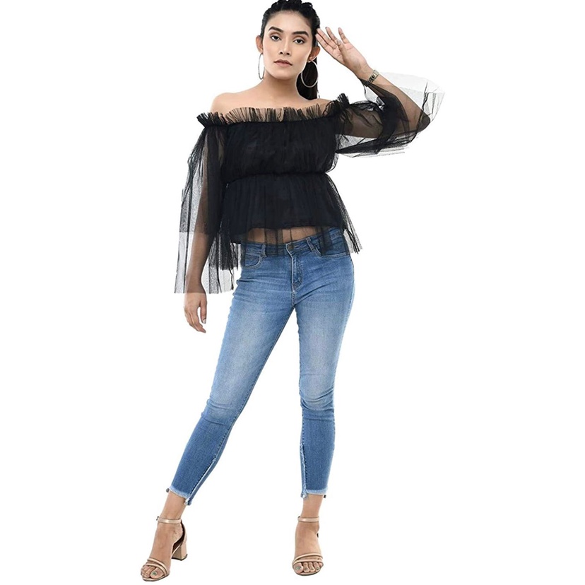 party wear jeans top