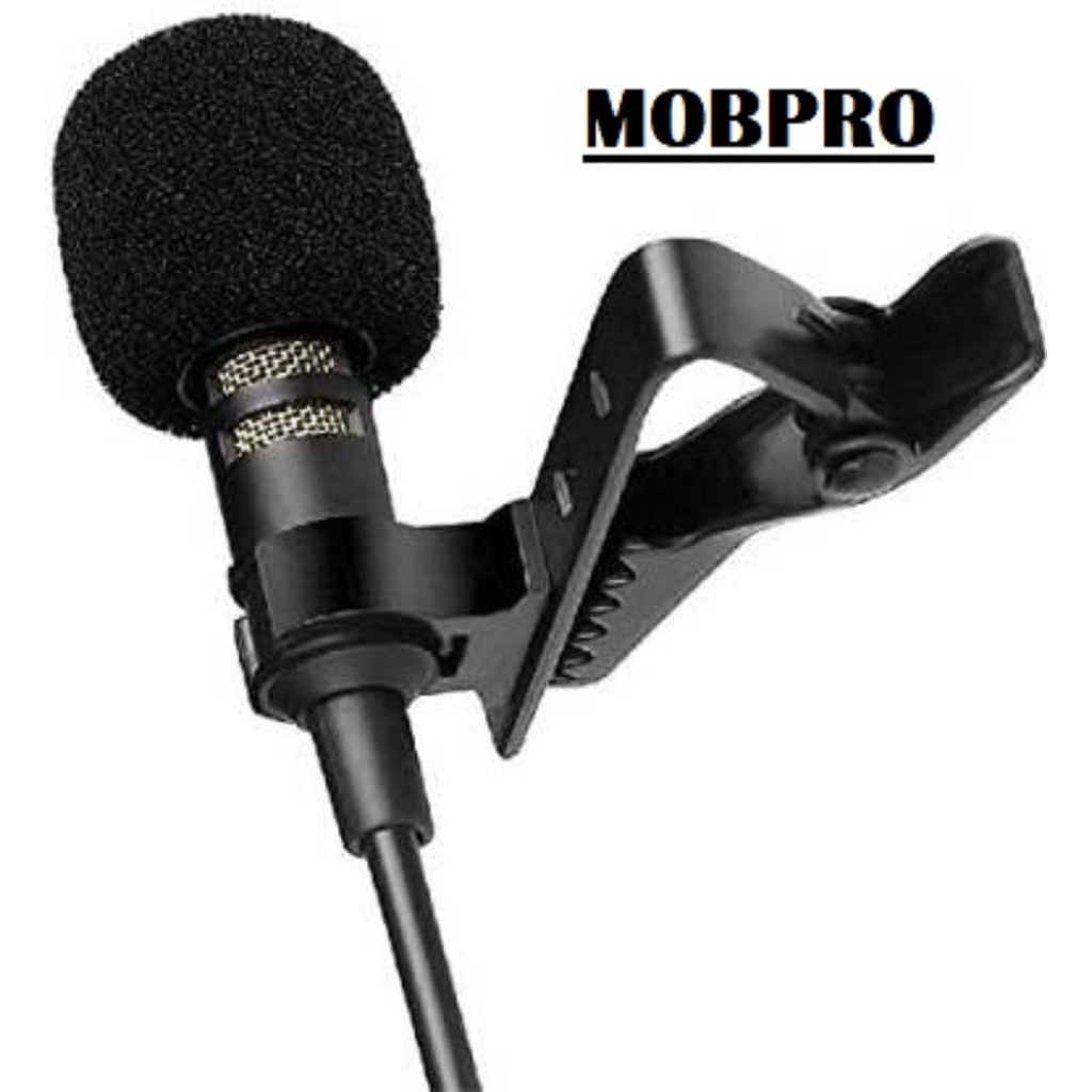 MOBPRO ®Mini Singing Collar Microphone Recording Mic Clip with Noise
