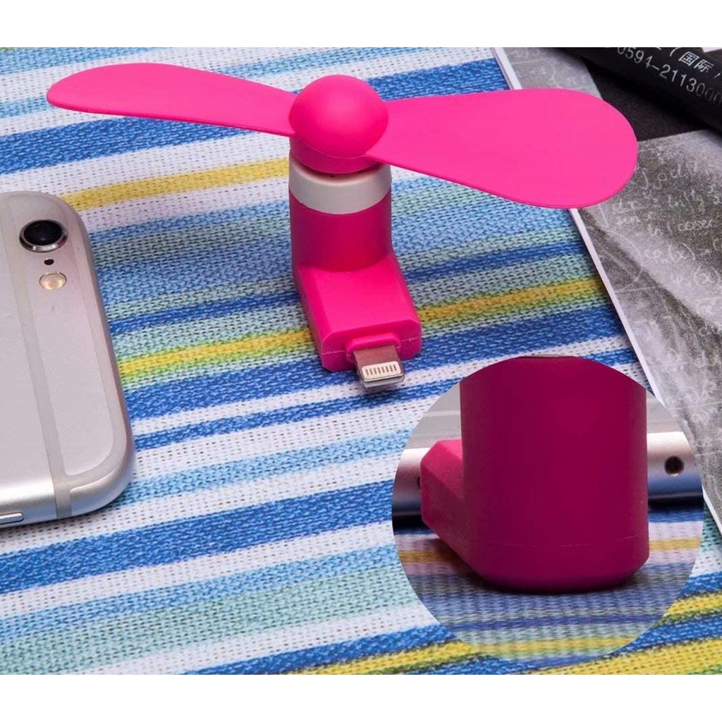 7 Mute 8-pin Micro USB Connecteur Portable Phone Fan Ventilateur de Refroidissement pour iPhone 6s Plus 6 Plus 5s 6 7 plus 6s Blanc Cuitan Mini USB Téléphone Ventilateur pour IOS Phone 5