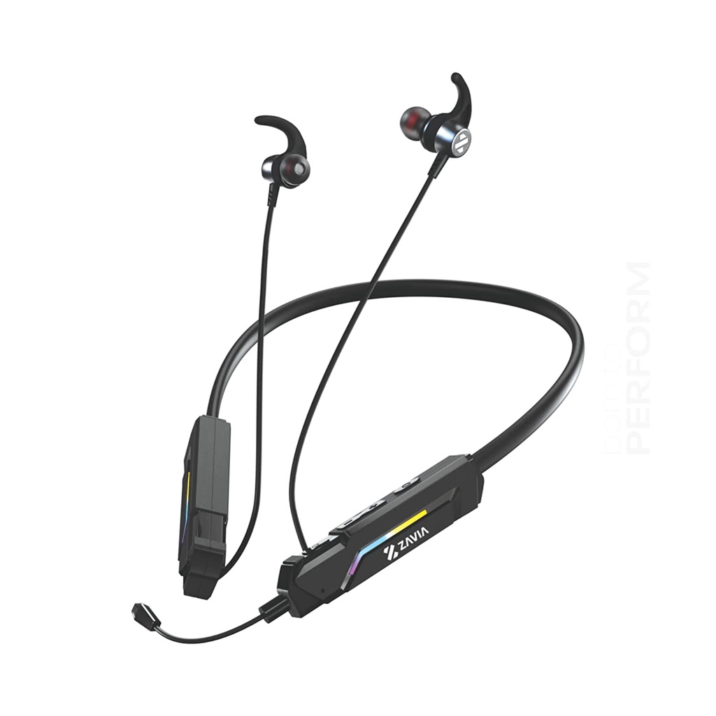 Zavia Punch710 Wireless Gaming Headphones with 45 Hours Playtime,BT 5.0 Dual Pairing Mic and