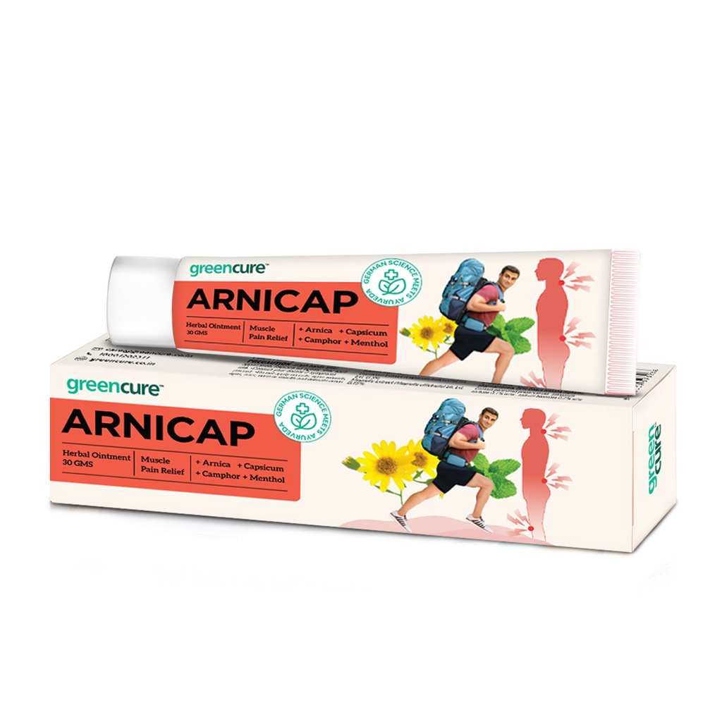 GREEN CURE ArniCap Pain Relieving Cream Premium Ayurvedic Herbal Cream