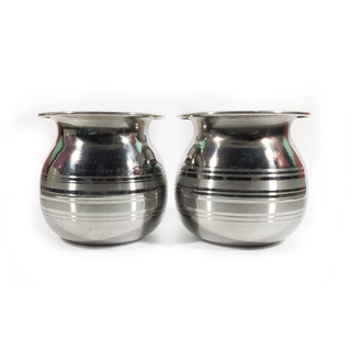 Stainless Steel Lota Smalll Container for Water Lotah Kalash for Puja Home