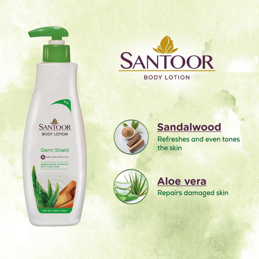 SANTOOR Purfumed Light Moisturising Body Lotion 250ml Shopee India