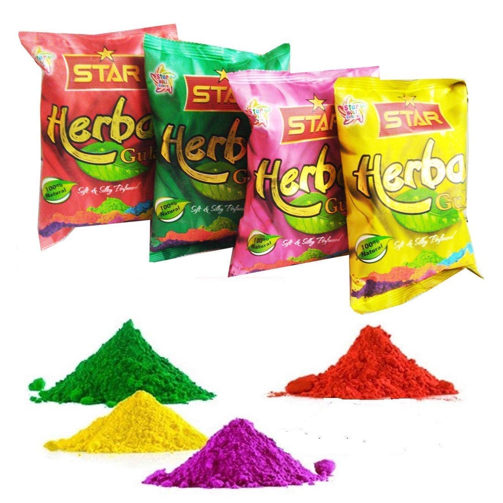 Organic Gulal 100 Herbal Natural Rangoli Holi Color Powder Gulal