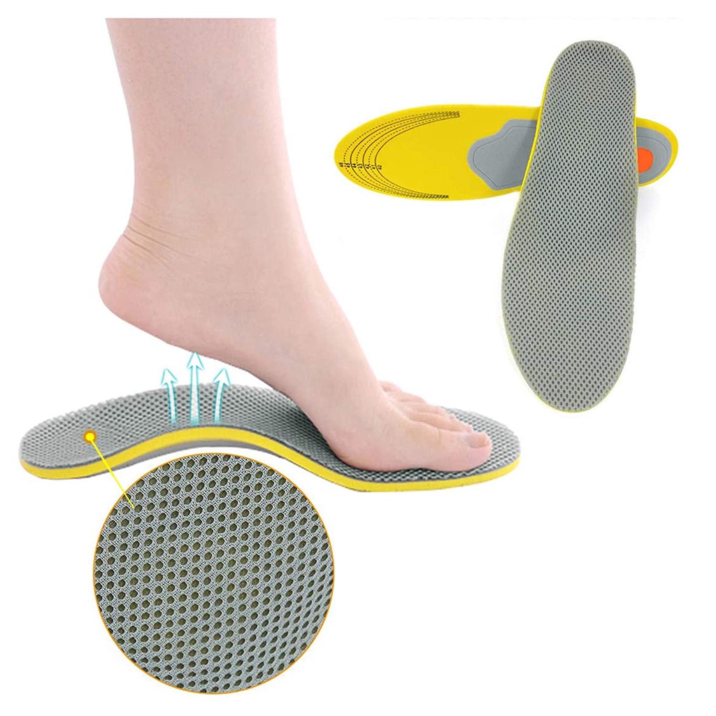 1 Pair Shoes Insoles Orthopedic Classic Foam Sport Arch Support Insert Soles Pad