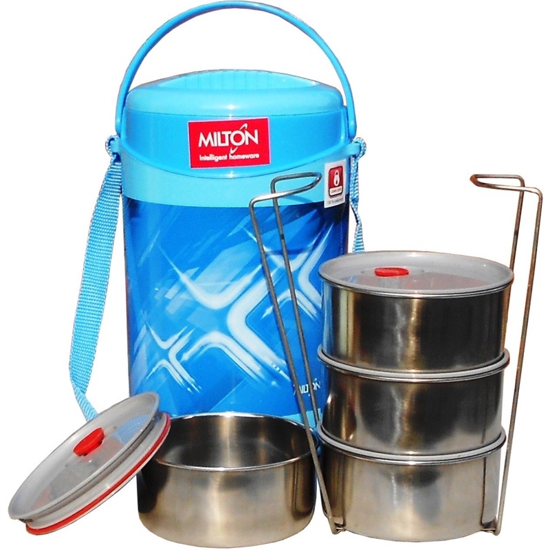 MILTON econa deluxe 4 Containers Lunch Box (800 ml) Shopee India