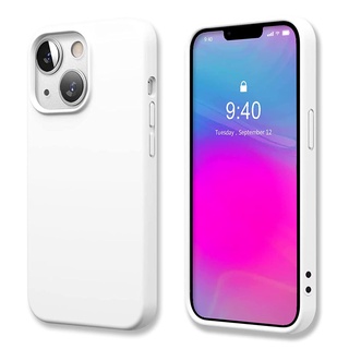 apple iphone 13 mini silicone case white