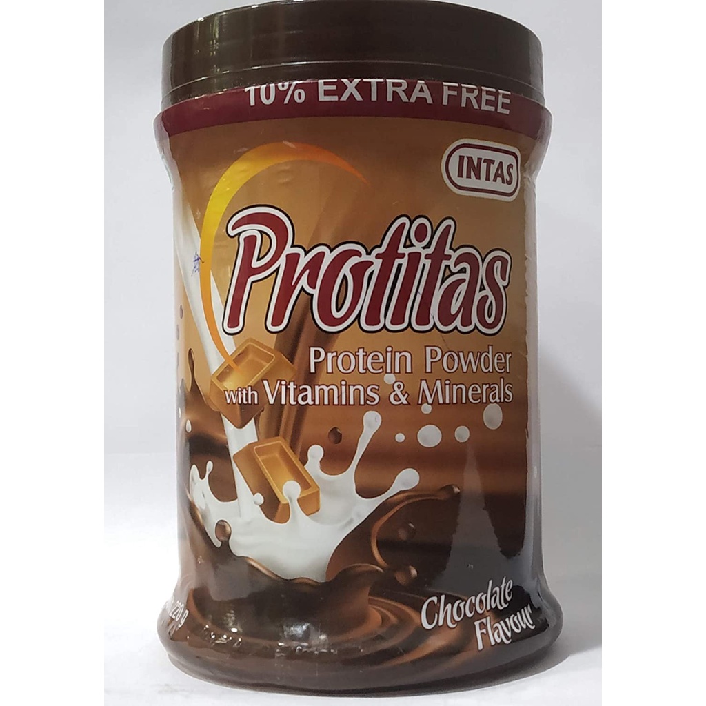Intas Protitas Protein Powder with Vitamins, Minerals 220 g