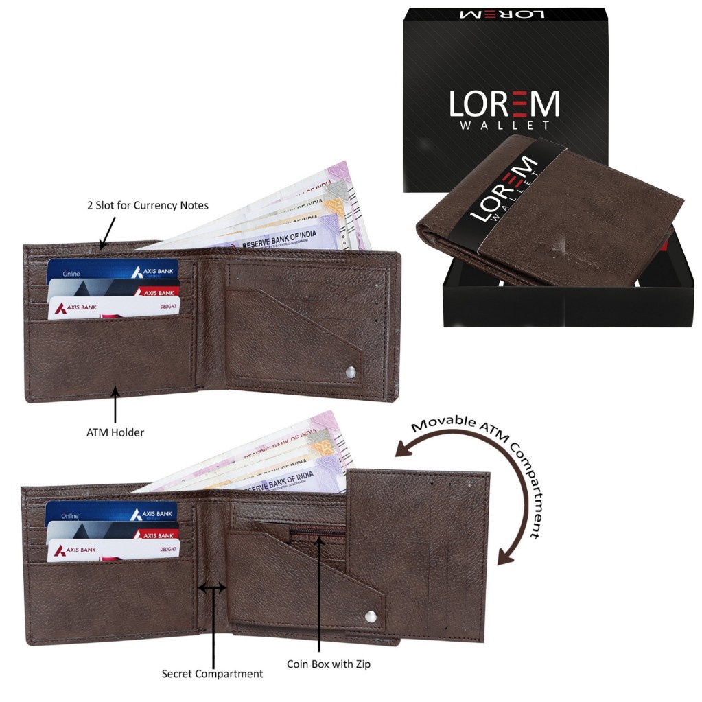 Men Casual Tan Artificial Leather Wallet MLWL12 ( 1 Piece ) Shopee