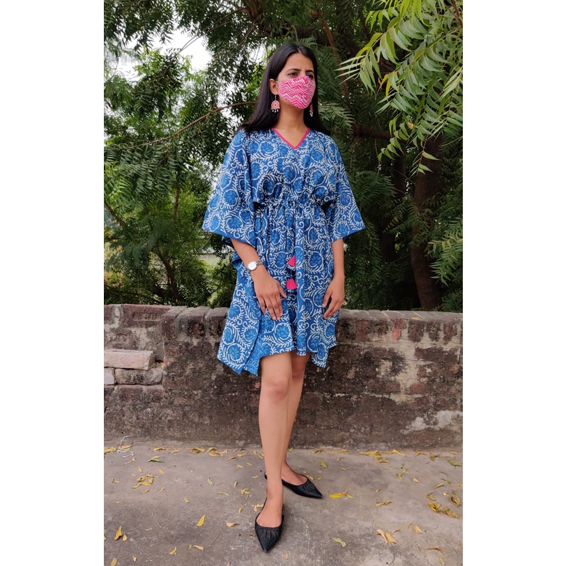 kaftan dress shopee