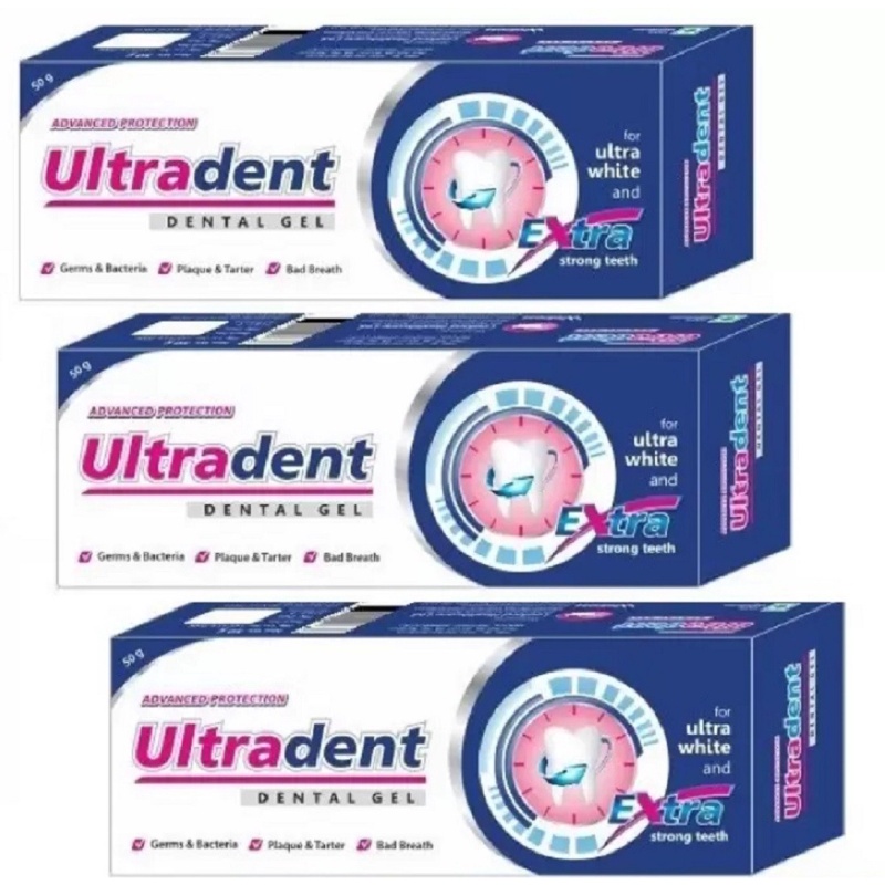 ULTRADENT Dental Gel ( 2 Pc x 50 gm ) Toothpaste (100 g, Pack of 3
