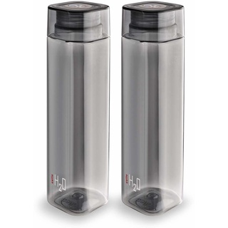 Water Bottle 1 Liter Plastic Stylish Bpa Free Bottles For Fridge Home And Office Set Of White Set Of 3 Black Set Of 3 Shopee India