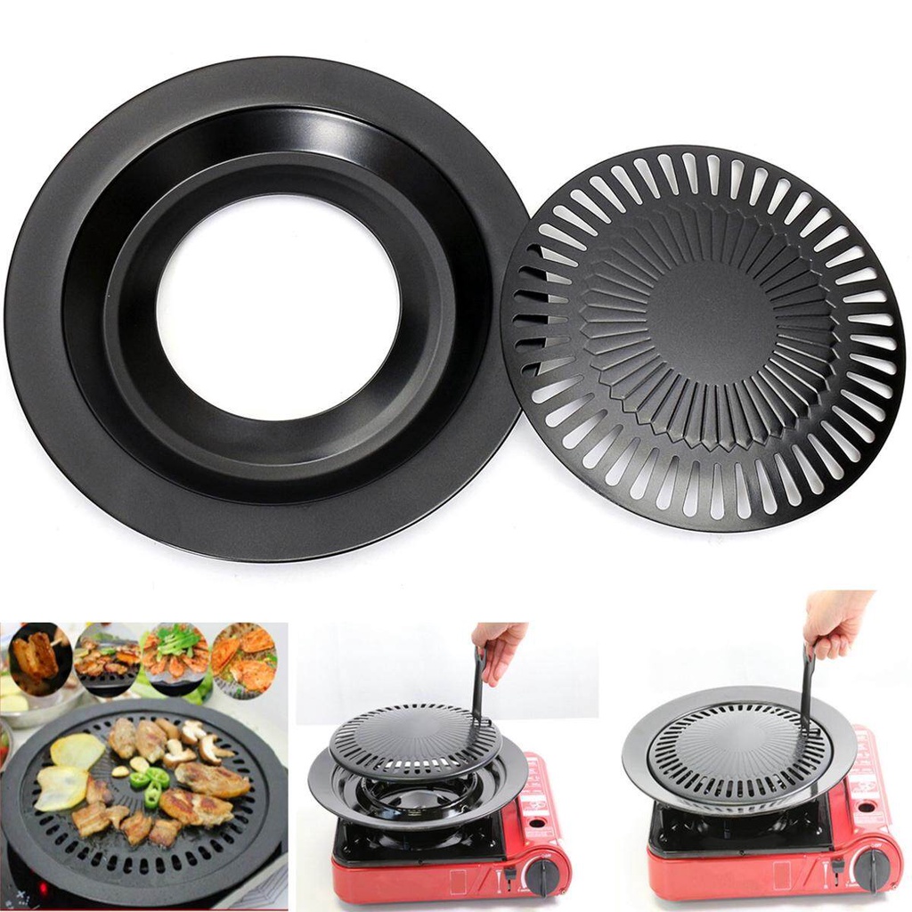 Prolieve Grill Plate Non-stick Coating Portable Korean BBQ Butane Pan ...