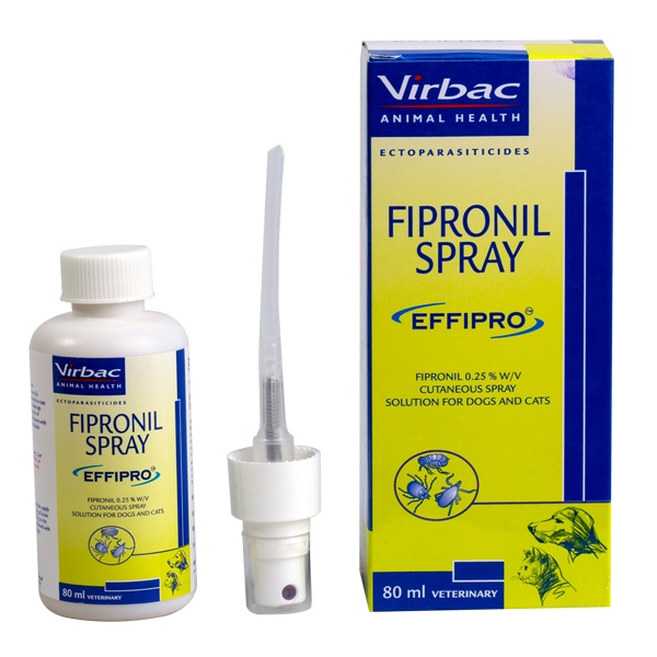 Virbac Effipro Fipronil Veterinary Spray flea and tick Solution for