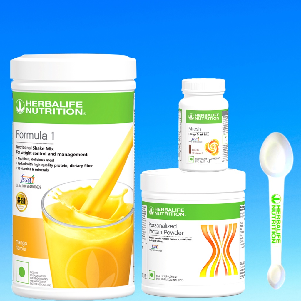 HERBALIFE Combo Pack of Formula 1 Nutritional Shake Mango Flavor Afresh
