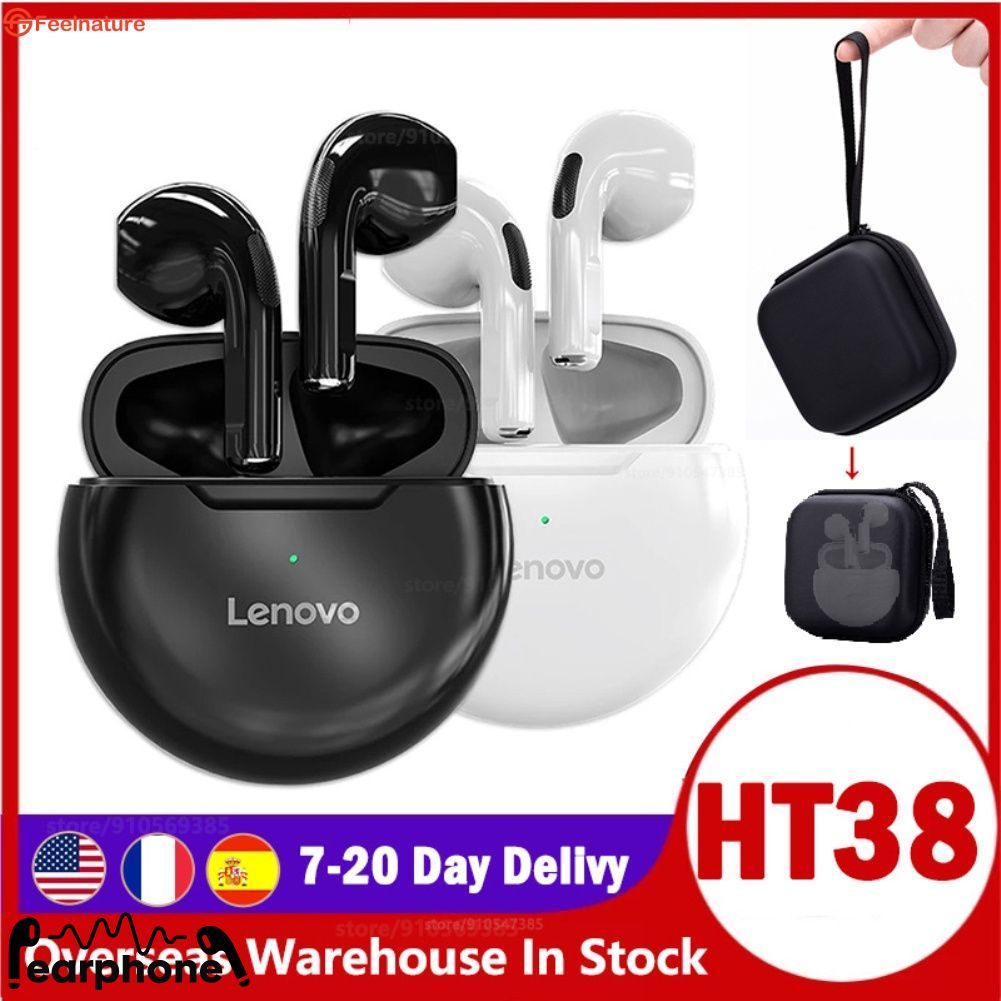 Tai nghe Lenovo HT38 TWS có tai nghe Bluetooth Mic HD Tai nghe chơi game không dây mini