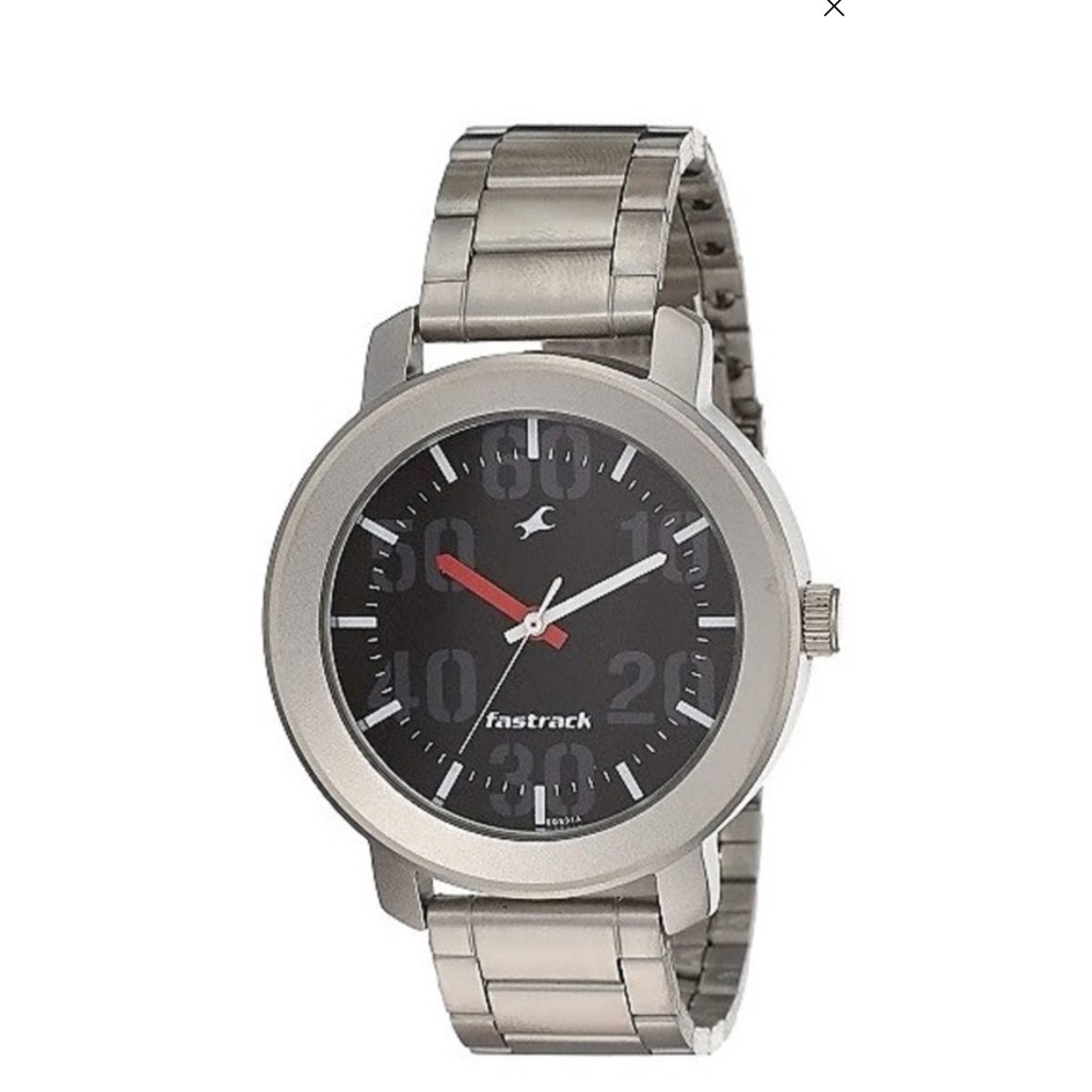 fastrack upgrades 3121sm02 black dial analog watch for men Shopee India
