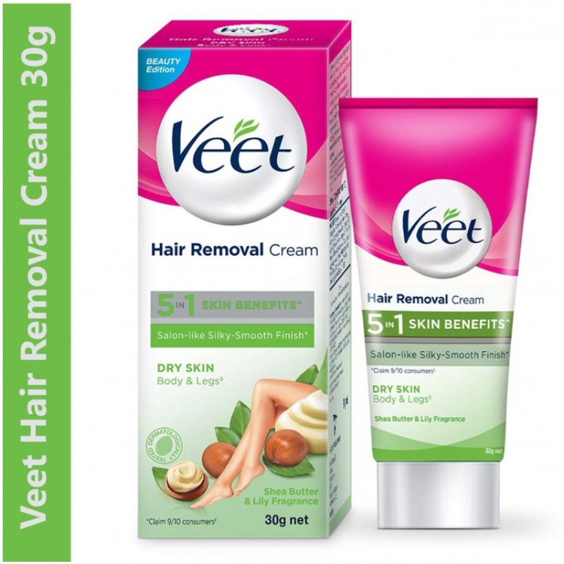 Veet Hair Removal Cream for Dry Skin, 30gm Cream (30 g) Shopee India