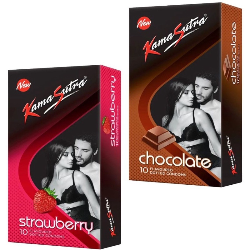 Kamasutra Chocolate Flavour Condom Condom Set Of 2 20 Sheets