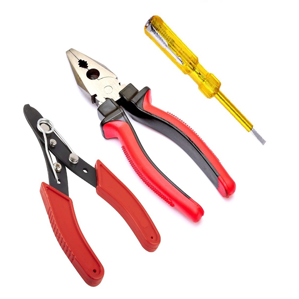 PILERMAN Hand Tools Kit Set of Plier, Wirecutter and Line Tester