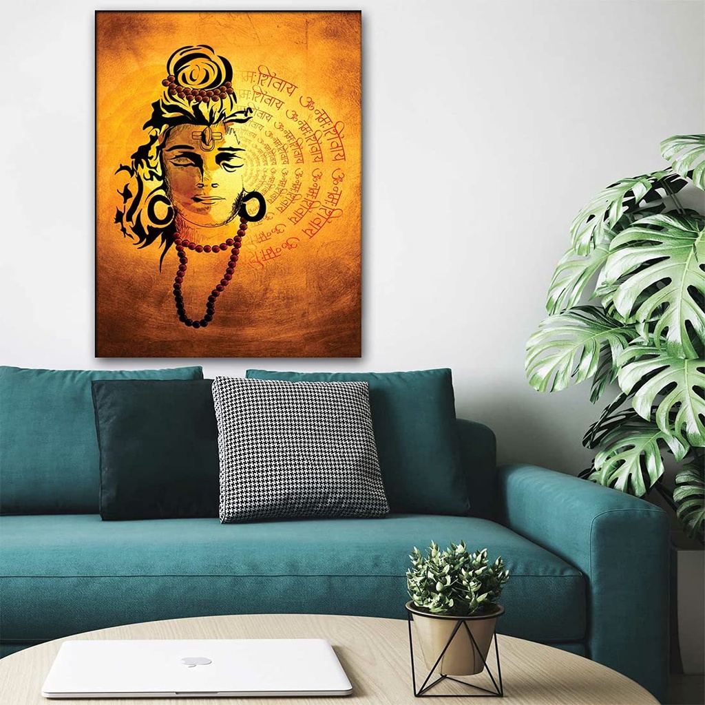Surmul New Best Poster Lord Shiva Gods Om Namah Shivaya Wall Stickers