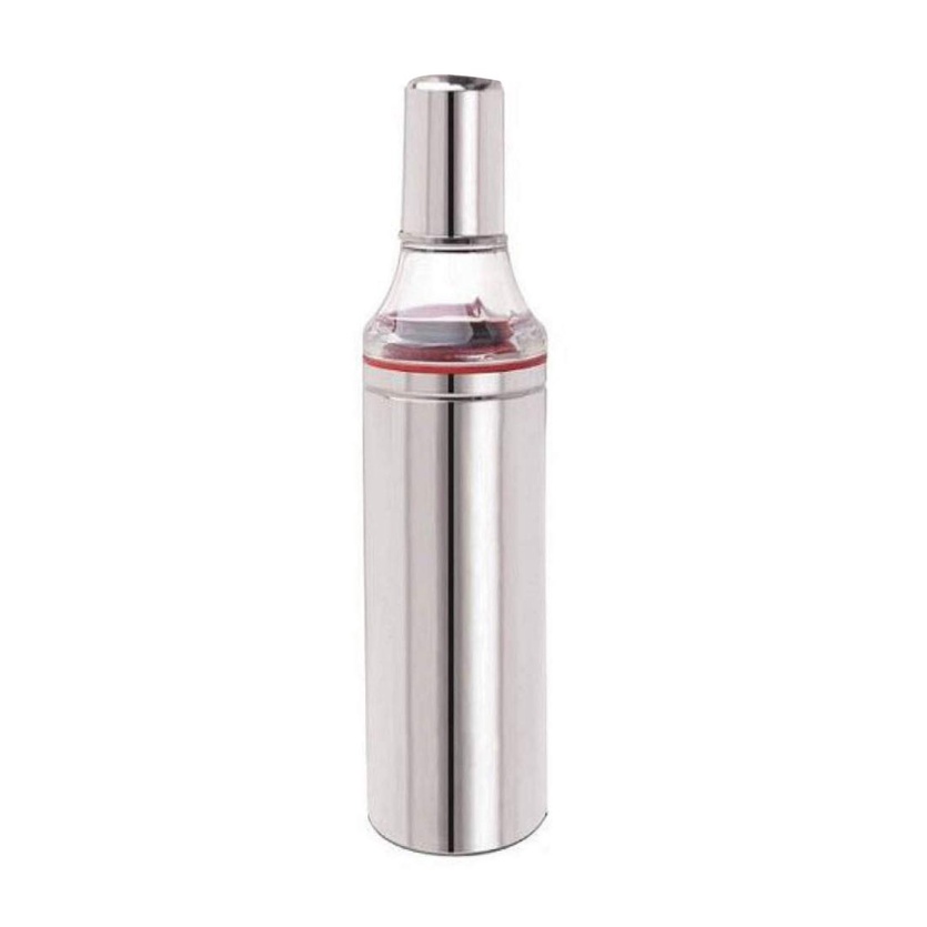 Stainless Steel Cooking Oil Dispenser Bottle, 500 Milliliters, Silver