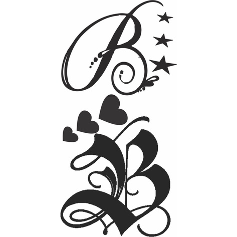 Voorkoms Name B Letter Two Design Body Temporary Tattoo Name B Letter Two Design Body Temporary Tattoo Shopee India