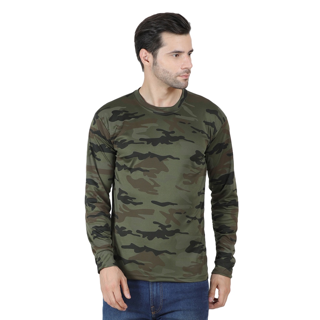 AXOLOTL Military/Army Style Camouflage T-shirt for Men (Sport Fabric ...