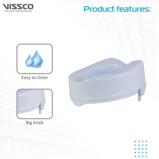 vissco raised toilet seat 6 inch