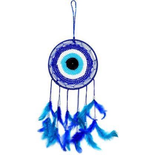 VASTU ART Fengshui Vastu Blue Evil Eye Dream Catcher Showpiece