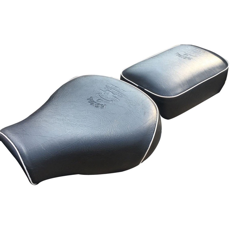 Black SaharaSeats Sahara Cushion Foam Seat Cover for Royal Enfield Classic 350/500