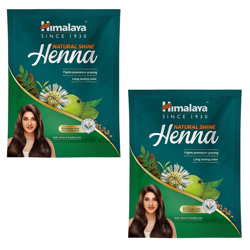 Himalaya Natural Shine Henna Long Lasting Hair Colour (120 G) Pack of 2