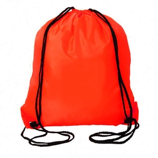 Swim Swimming Wear Sports Bag Orange Yellow Drawstring School Uniform PVC PE