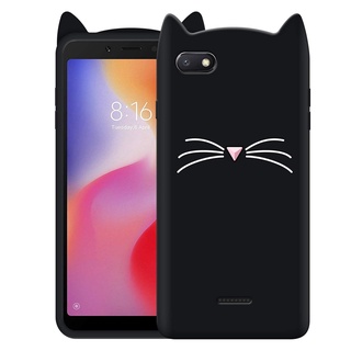 Cassiey Back Cover For Redmi 6a Cat Design Meow Soft Silicon Girls Cover Shopee India