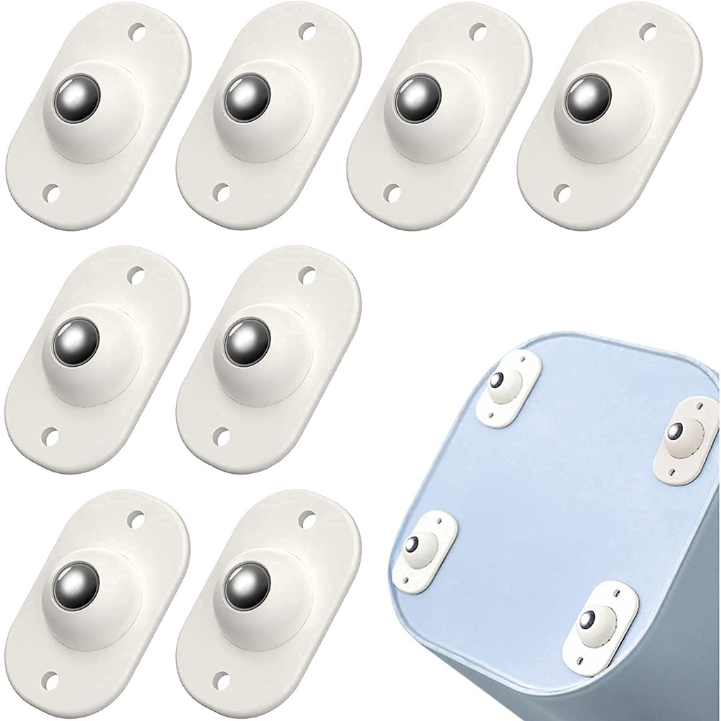 Prolieve 4 Pc Self Adhesive Mini Swivel Casters Wheels,Universal Wheels
