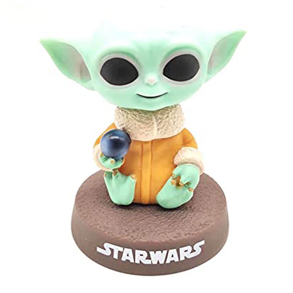 Fullkart Car Showpiece For Dashboard With Mobile Stand, Baby Yoda