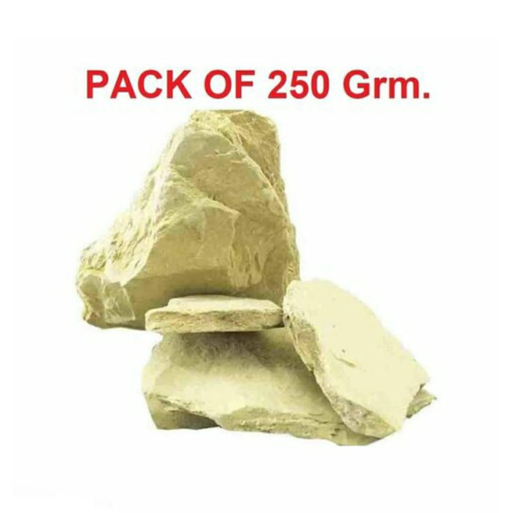 Natural Multani Mitti Stone Form (Fuller Earth/Calcium Bentonite Clay