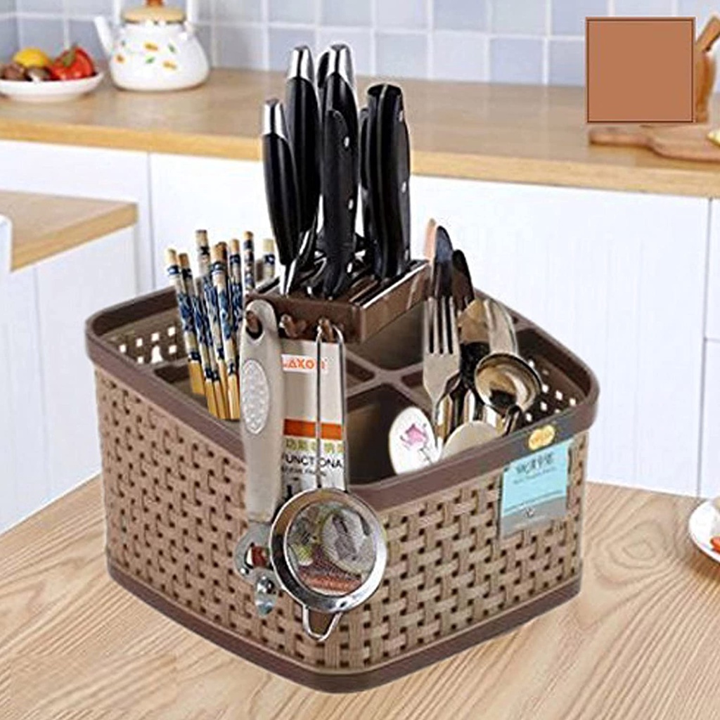 The craft Hunt Multipurpose Plastic Kitchen Utensil Holder, Spoon