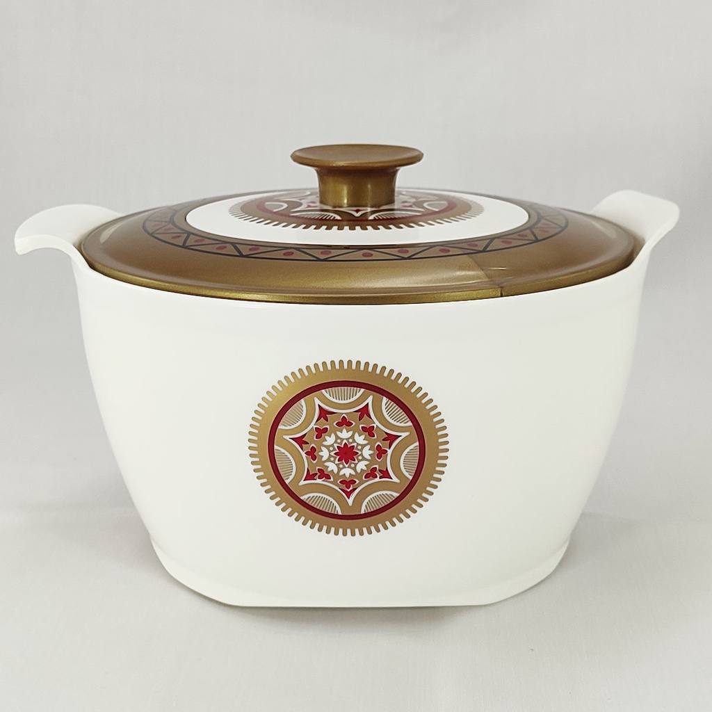 Home Day UTC Ornate 1800 Designer Food Safe Serving Casserole Hot Pot 