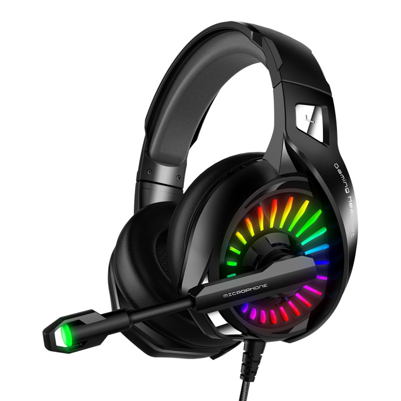 Over Ear Gaming Headphone with Mic, RGB Headphone for PC (PunnkFunnk